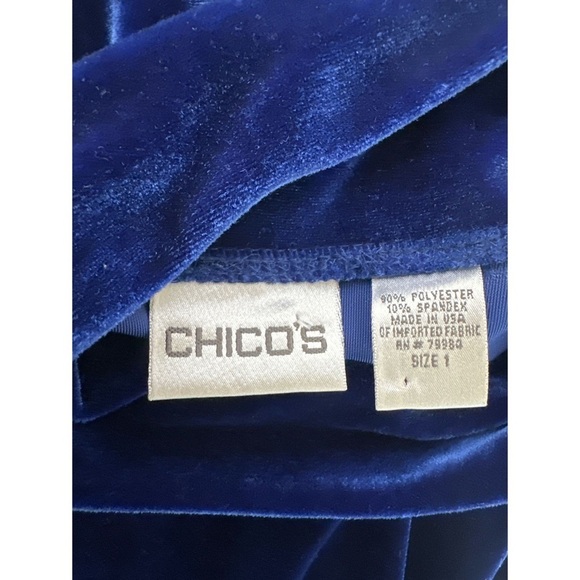 Chicos Velvet Turtleneck Cap Sleeve Top - Picture 6 of 8